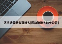 区块链最新公司排名[区块链排名前十公司]