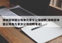 榆林区块链公司有几家分公司招聘[榆林区块链公司有几家分公司招聘电话]